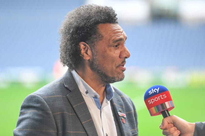 Player turned pundit, Don Goodman on Sky TV duties during the EFL Sky Bet Championship match between West Bromwich Albion and Sheffield United at The Hawthorns, West Bromwich, England on 29 October 2022.